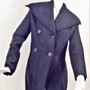 LUXURY  COAT BRAND NAME ULTIMA NO LININIG IN WOOL NWOT